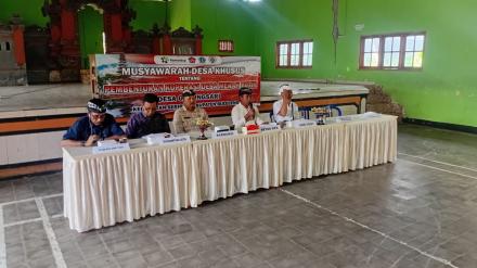 MUSYAWARAH DESA KHUSUS PEMBENTUKKAN KOPERASI DESA MERAH PUTIH