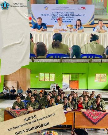 BIMTEK KETERAMPILAN KULINER VI DESA GUNUNGSARI 